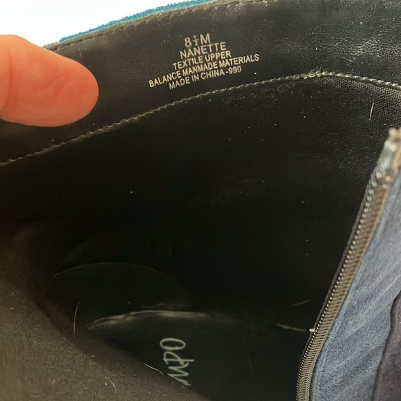 8 1/2 M Midnight Blue Impo Boots - Picture 4 of 7